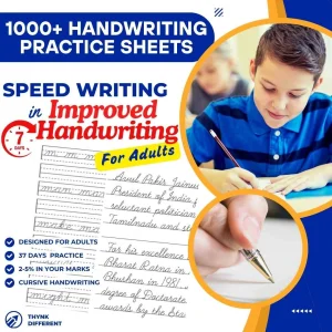 1000+ English Handwriting Practice Sheets + 3 Free Gifts!